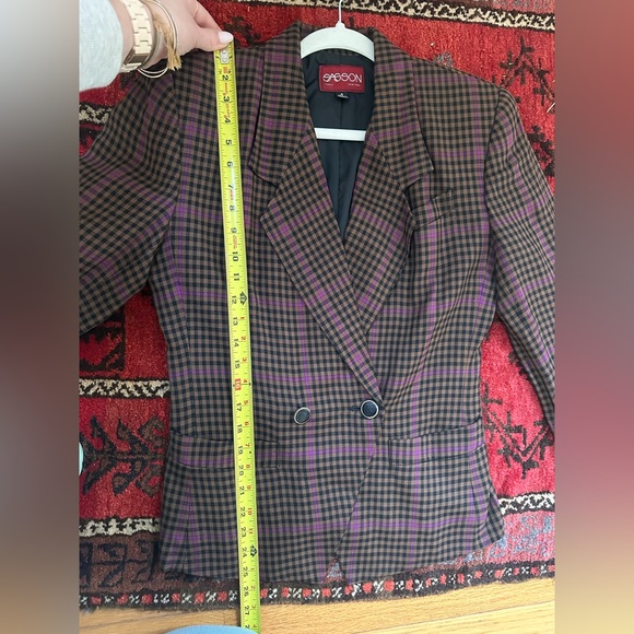 Vintage Sasson Plaid Blazer - Picture 10 of 12